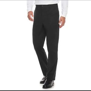 Croft & Barrow Classic-Fit Easy-Care Stretch Pleated Black Pants Size W 33 L 32